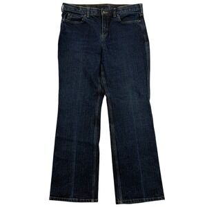 Duluth Relaxed Fit Work Denim Blue Jeans Dark Wash Tag Sz 12x31 (35x30) Stretch